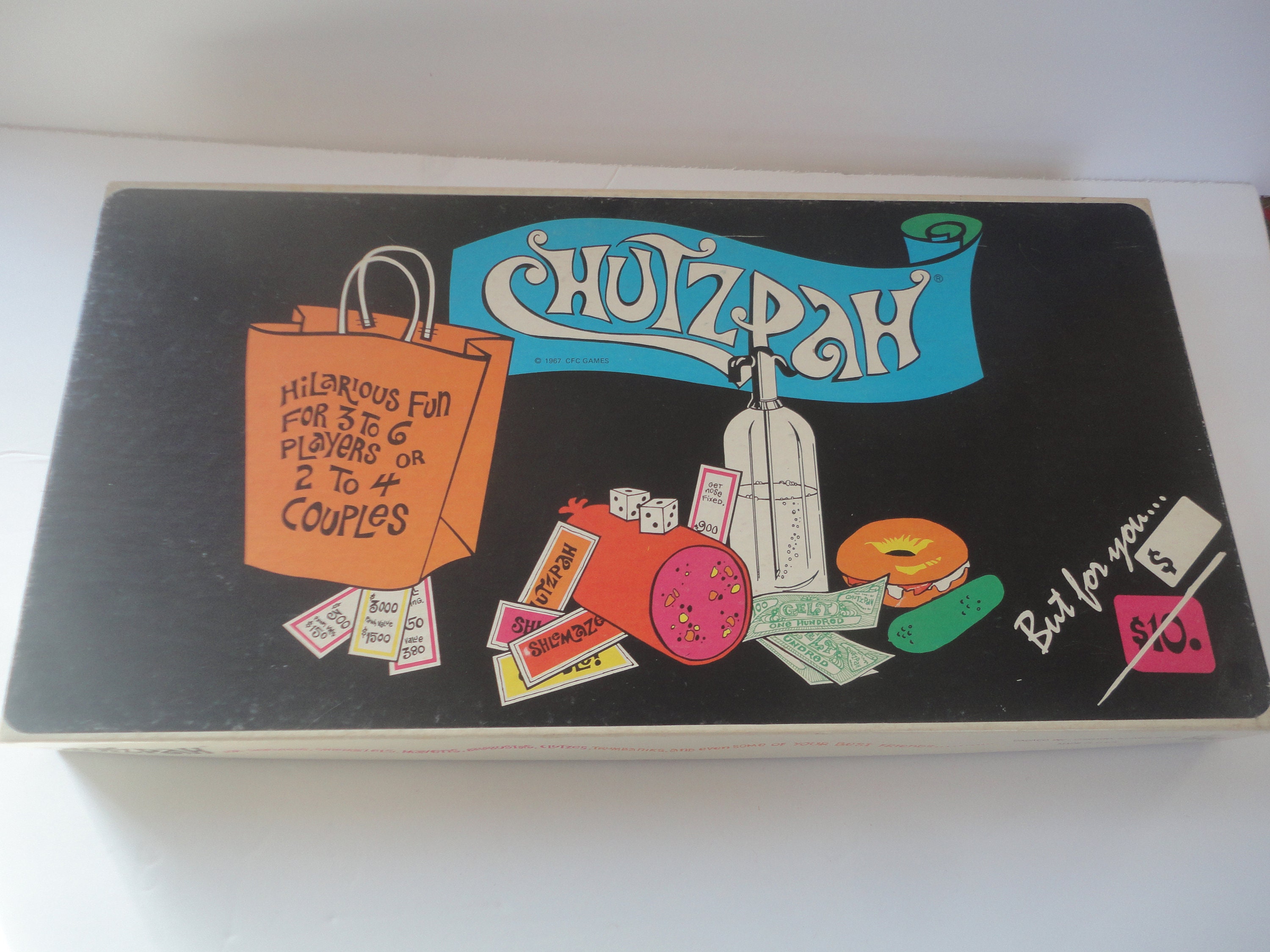 VTG 1967 CHUTZPAH Jewish Board Game Yiddish ToysRUs Capaco USA Made  Complete