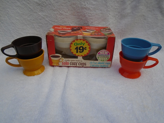 Vintage Unused Plastic Solo Cozy Cups With Inserts Made in USA, Solo Cozy  Cups, Lot of Solo Cozy Cups, Camping Plastic Insert Cups,solo Cups 