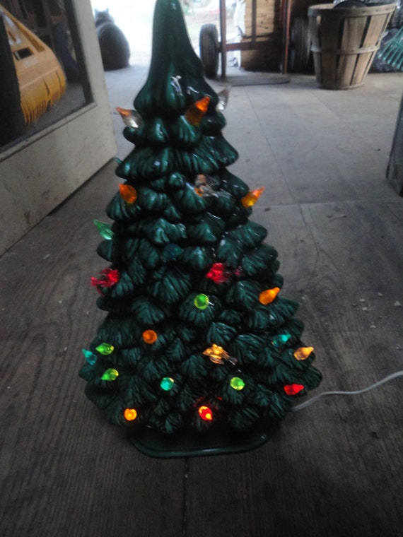 Electric ceramic on sale christmas tree