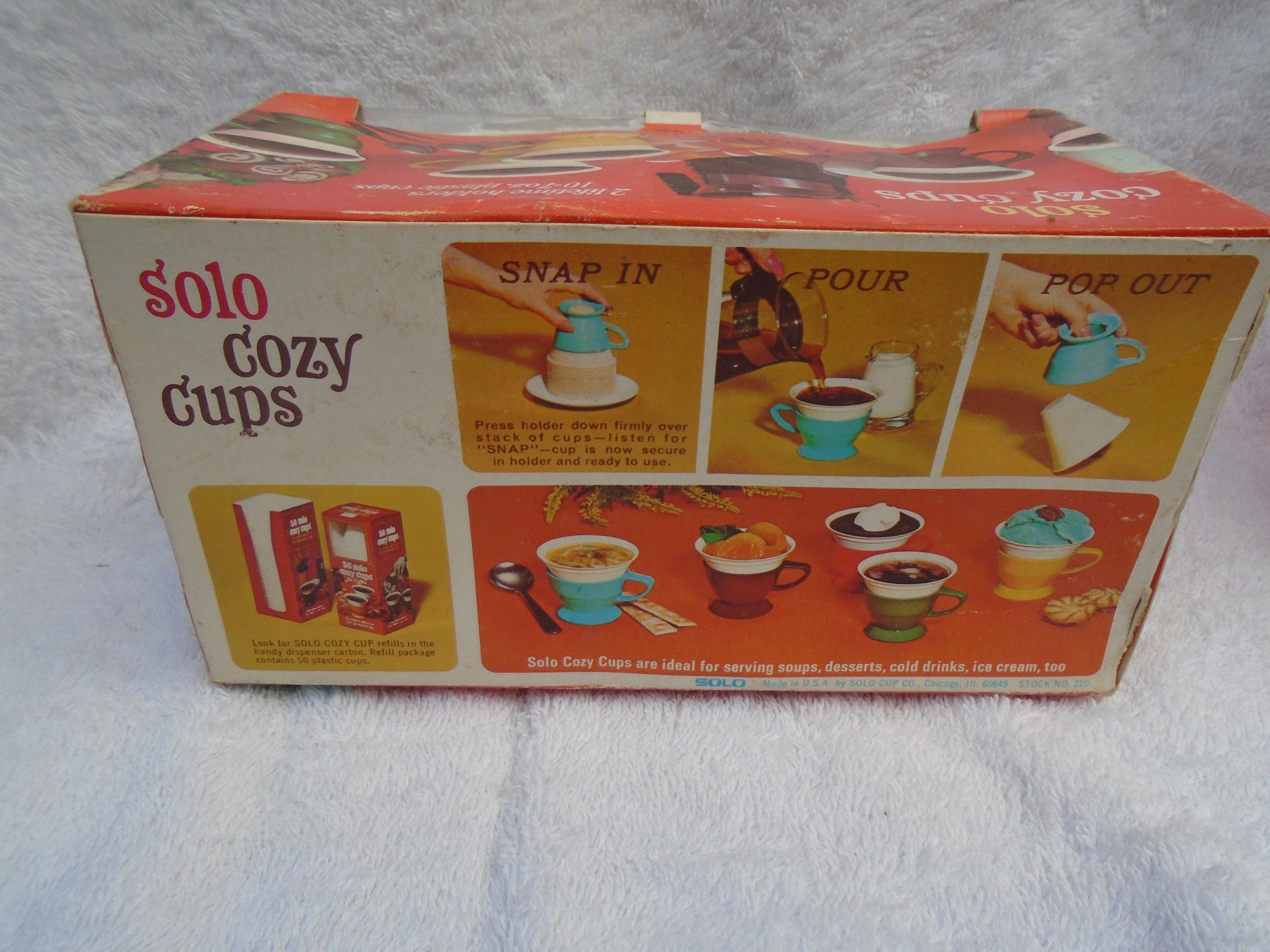 12 Vintage SOLO Cup Holders Cozy Cups #68 Plastic Brown Original Packaging  USA