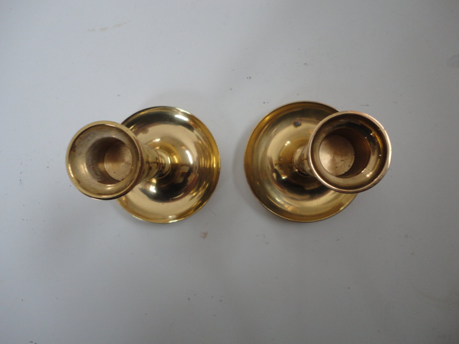 Vintage Pair of Carolina Brass Candlestick Holders Brass Etsy