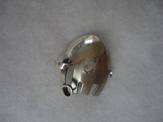 Vintage Sterling Orb Elephant Brooch, Sterling Orb Elephant Pin, Orb, Elephant, Sterling Elephant, Orb Sterling Elephant, Elephant Brooch