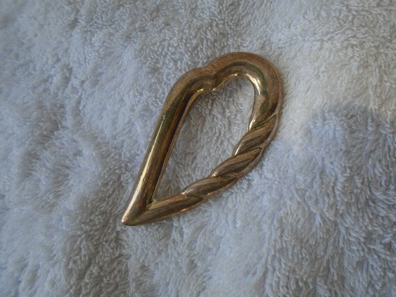 Vintage Solid Silver Large Fluted Taxco Brooch Ma… - image 2