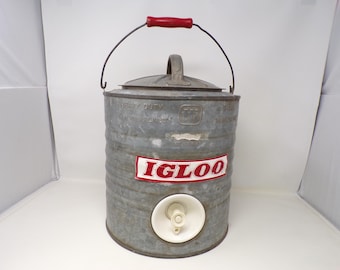 Vintage Igloo HD stainless lined water beverage cooler 2 gal