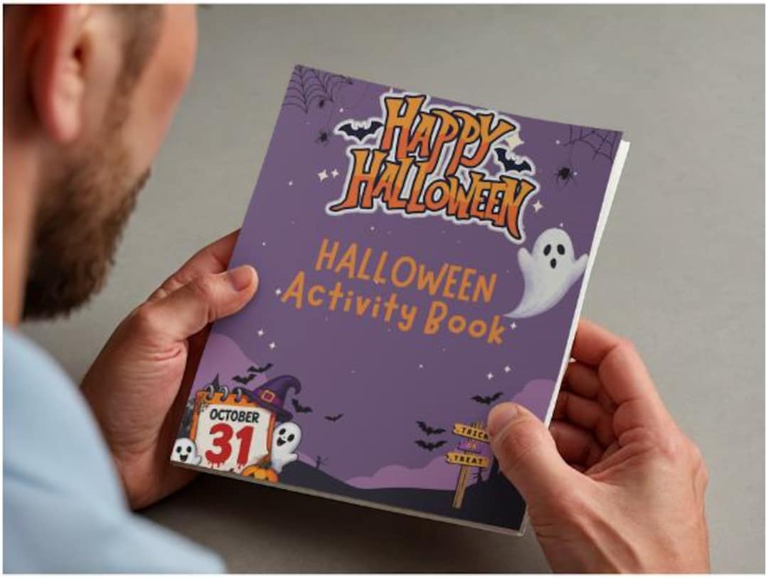 Halloween Activity Book: Printable PDF With Coloring Pages, Mazes, and ...