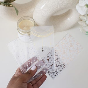 Frosted hard vinyl washi-kaart met verijdeld printpatroon, washi tape voorbeeldkaart, cutter, washi-opslag, roségoud, holo en goudfolie print