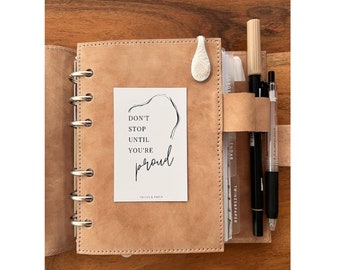 Leren schutblad met secretarieel vak - Kies je leer