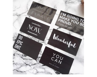 Motivational Planner Card Collection De devis cartes de planificateur pour décorer vos poches dans votre agenda