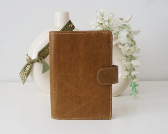 Personalized brown leather B6 Stalogy cover refillable leather journal for Stalogy, Wonderland222,bujo notebook 5" x 7" Bullet Journal Folio