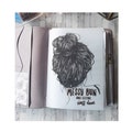 FOILED vellum "Messy Bun and Getting stuff one" dashboard for travellers notebook and ringbound planners/Planner vellum /Planner Divider product logo