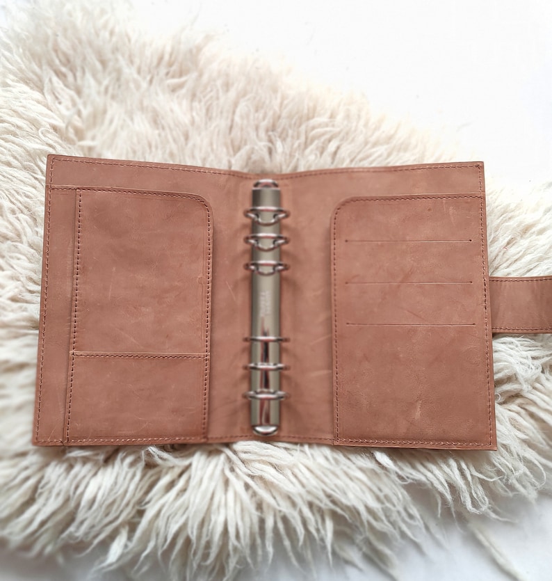 Personal Ring Binder/planner Real Leather Agenda Personal Etsy