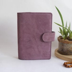 Personalized leather Mini Happy Planner Cover