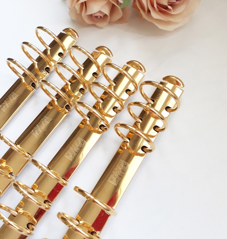 Gold Krause Ring Mechanism Personal Size Ring Binder Etsy Ireland