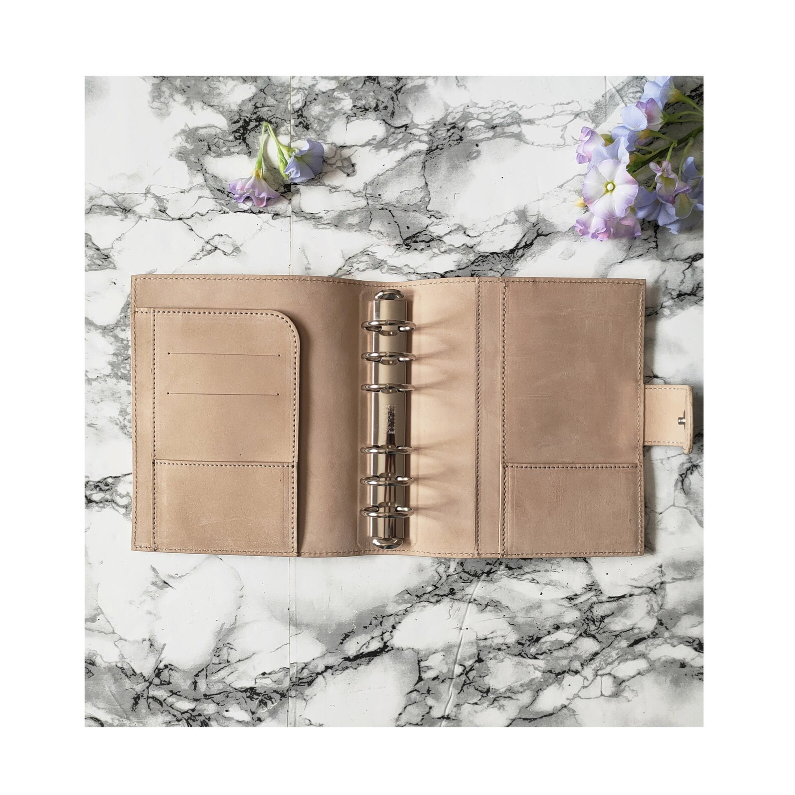 Personalized A6 Ring Binder Planner leather cover A6 Size Etsy