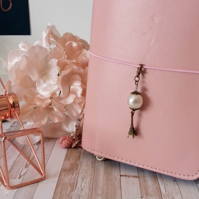 Pearl and Eiffel Tower Charm