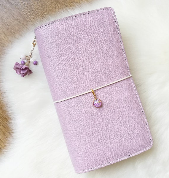 Lilac Leather Traveler's Notebook Cover NAYAdori /Midori | Etsy