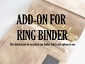 NOT a ringbound planner cover !! Here you can choose add-ons for your ring binder product logo