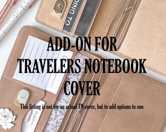 NOT a travelers notebook cover !! Here you can choose add-ons for your ring binder