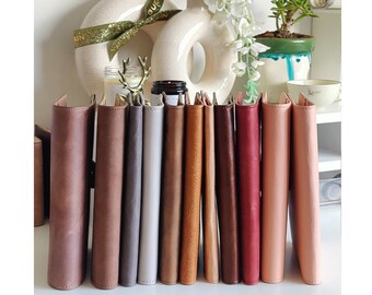 A5 Leather Cover for Stalogy or Hobonichi Cousin/Avec Notebook ~ Bullet Journal Folio