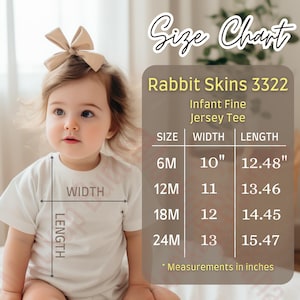 Konijnenvellen 3322 Maattabel fijne jersey T-shirt voor baby's maattabel, T-shirtmaten, baby-T-shirt Maattabel RS 3322 peutermaatmodel