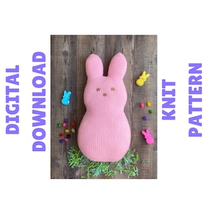 Marshmallow Easter Bunny Knit Pattern
