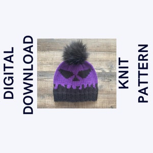 Poison Apple Knit Pattern, Knit Hat Pattern, Knit Beanie Pattern, Knitting Pattern, Best Seller, Easy Knit Hat Pattern,Beginner Knit Pattern image 1