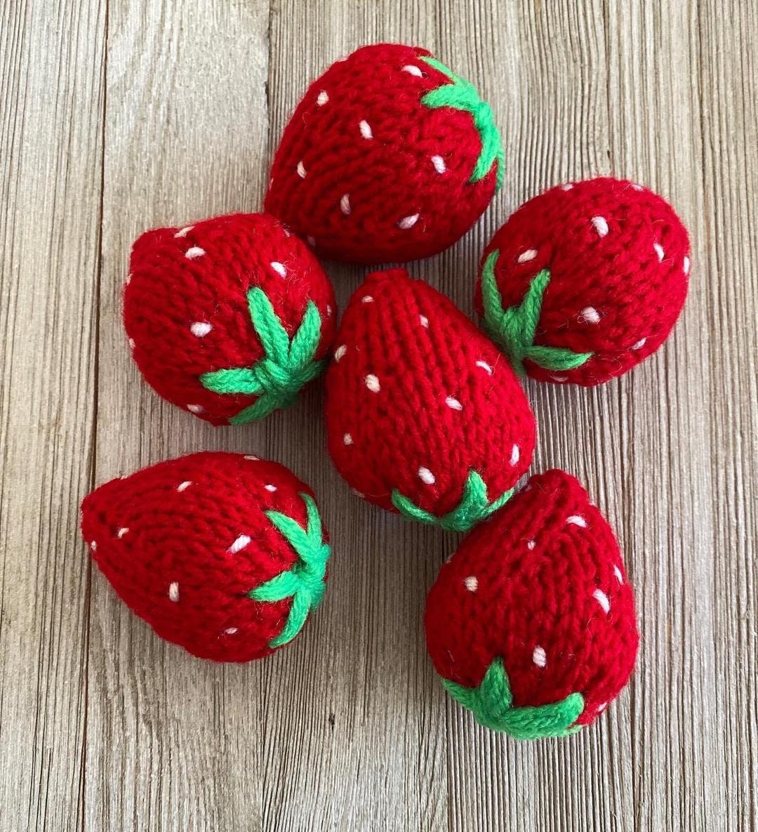 Strawberry Knitting Pattern Knitting Pattern Valentines Day Etsy