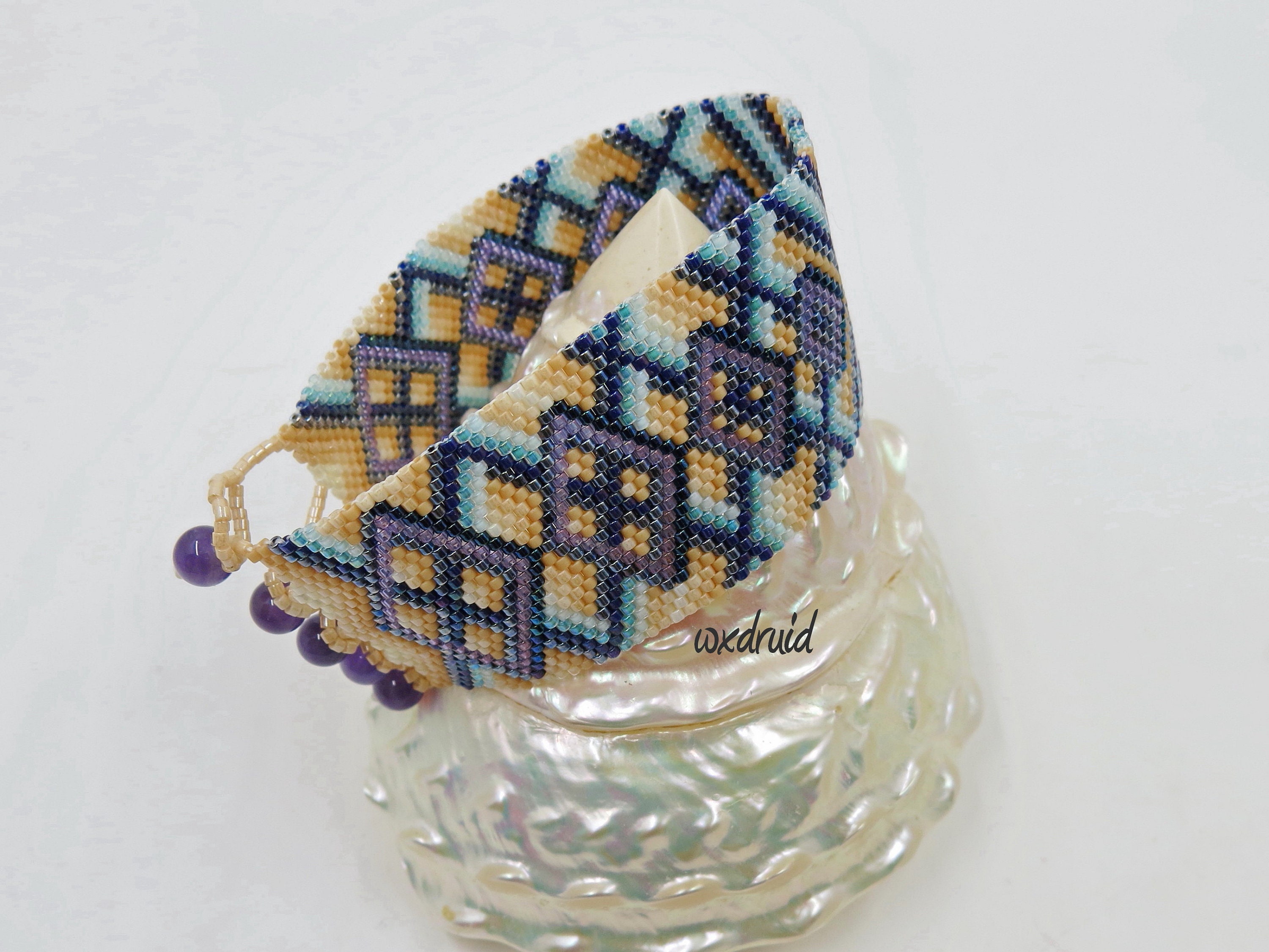 Interlocking Diamonds : Odd Count Peyote Stitch Pattern PDF - Etsy