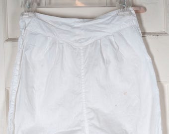 Victorian Edwardian white cotton cotton slim skirt early
