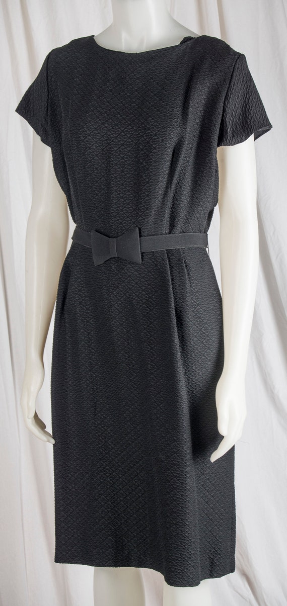 classic black sheath dress