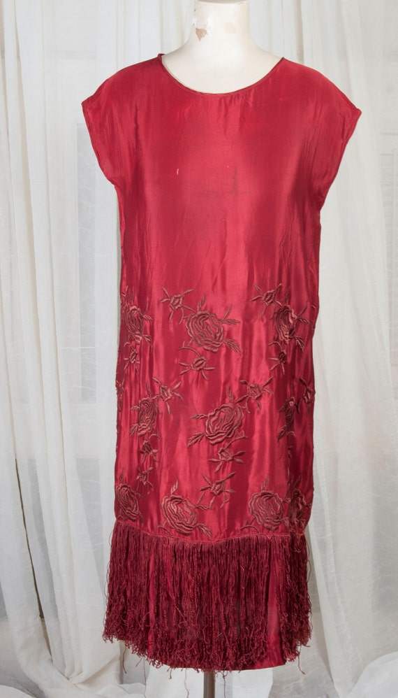 silk flapper dress