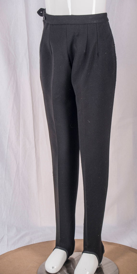 1960s girls wool blend Edelweiss ski pants. Black,