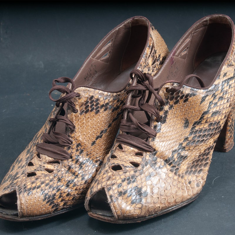 embellished peep toe heels