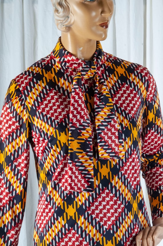 1970s or 80s Alex Coleman blouse with self tie col