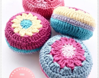 Crochet PINCUSHION- Hamburgers -Make and Sell