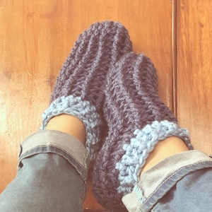 PATTERN-Snug & Swift Slippers Pattern-Adult Sizes