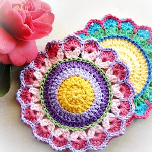 Modèle de crochet de cercles de printemps image 3