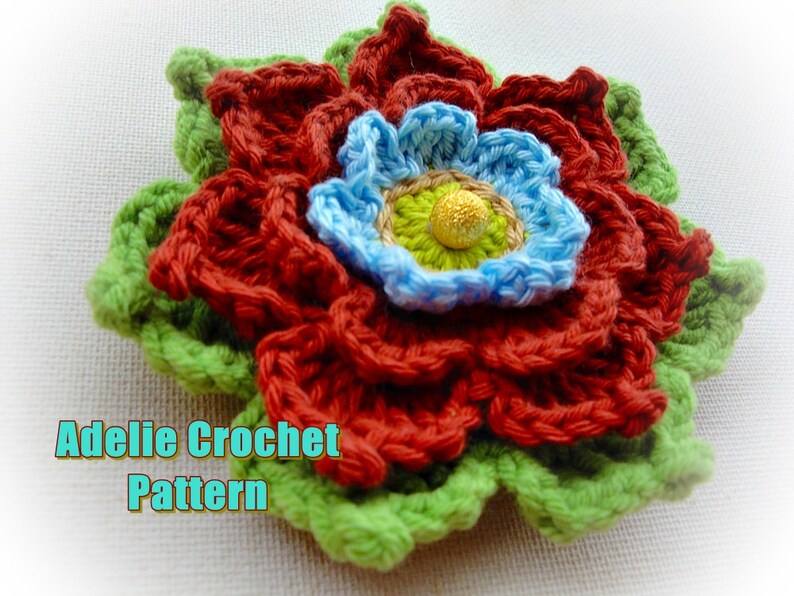 Adelie Flower Crochet Pattern image 2