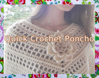 Patron Crochet Femme Rapide Poncho