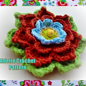 Adelie Flower Crochet Pattern image 1