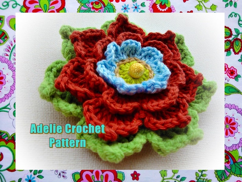Adelie Flower Crochet Pattern image 1