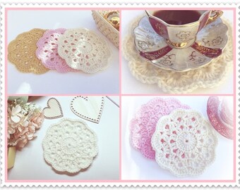 Belle  Crochet Pattern-Coasters