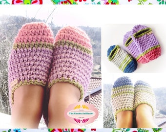 Elainne Slippers Crochet Pattern