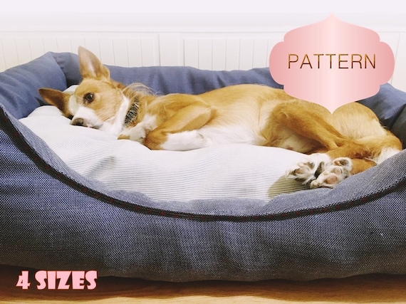 4 SIZES Wonderfull Dog Bed SEWING PATTERN