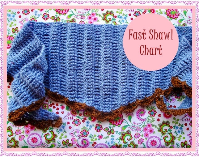 Fast Shawl Crochet Pattern Etsy