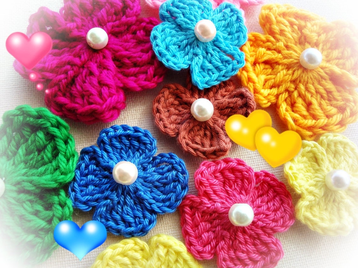 Little Kiss of Flowers Crochet Pattern Etsy