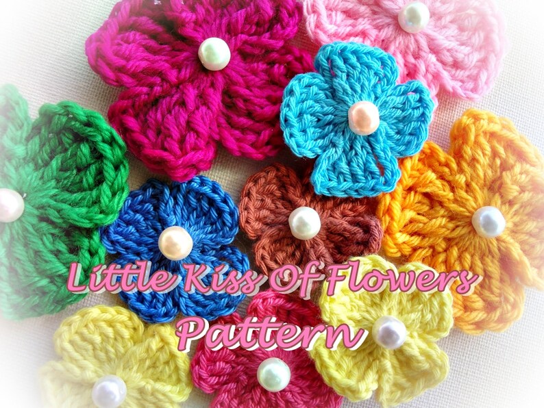 Little Kiss of Flowers Crochet Pattern Etsy