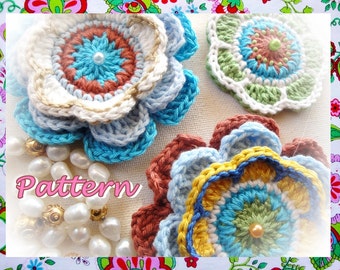 Delicious Exotic Flowers Crochet Pattern