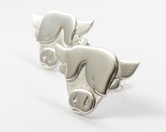 Silver Stud Earrings - Scottish Highland Cow Earrings - Animal Jewelry - Animal Stud Earrings - Animal Lover Gifts For Her - Scottish Gift