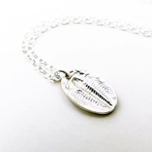 Silver Trilobite Fossil Pendant - Mens Gift - Silver Fossil Necklace - Insect Jewellery - Palaeontology Necklace - Fossil Jewellery